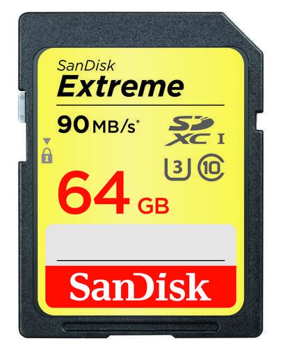 Sandisk 64gb Extreme Sdxc U3 Class 10
